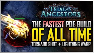 The Fastest Path of Exile Build Of All Time  Lightning Warp Tornado Shot [upl. by Hgielac879]