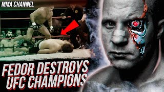 quotTHE BEST OF ALL TIMEquot FEDOR EMELIANENKO destroys UFC champions [upl. by Haelem]