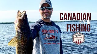 FlyIn Fishing for Walleyes at Knobbys FlyIn Lodge amp Outposts Ontario Canada [upl. by Kella]