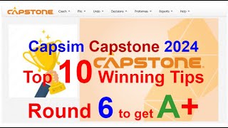 Capsim Capstone guide  Round 6  Step by Step Guide to win Top results [upl. by Yelraf]