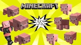 MINIJUEGOS MINECRAFT  BATALLA DE CERDOS [upl. by Desta]