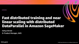 AWS reInvent 2020 Fast training and nearlinear scaling with DataParallel in Amazon SageMaker [upl. by Ayekahs985]