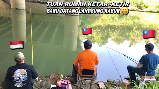 Tuan rumah sampai kabur Mancing ikan nila babon [upl. by Madonna]