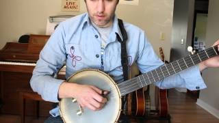 Basic Folk Banjo Fingerpicking Tutorial [upl. by Luther311]