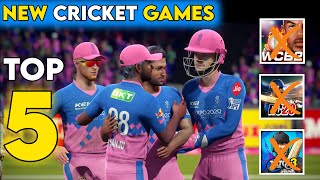 Top 5 Best Cricket Games For Android  Realistic High Graphics New Cricket Games [upl. by Behl590]