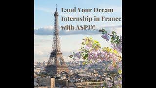 Land Your Dream Internship in France with ASPD Hotel Management Skills aspd internship france [upl. by Zingale]