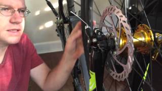 How To Adjust The Disk Brakes On The Merax Finiss Mountain Bike [upl. by Ajidahk902]