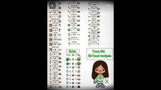 toca boca food recipes [upl. by Yraek]