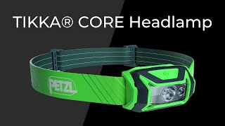 Petzl TIKKA CORE rechargeable headlamp red lt 450L green Light Output 450 lumen Light Bulb Type LED [upl. by Cook]