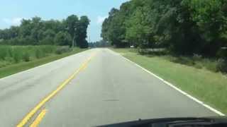 Driving through Hartsville SC countryside August 6 2014 [upl. by Aliab]