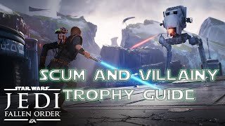 Star Wars Jedi Fallen Order  Defeat The 3 Types of Bounty Hunter Scum and Villainy Trophy Guide [upl. by Clarke]