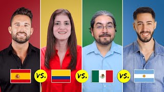 Spain vs Colombia vs Mexico vs Argentina  Spanish Word Differences [upl. by Atahs]