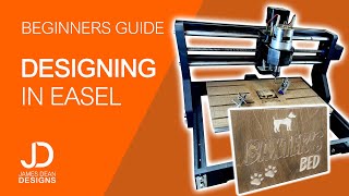 Beginners guide to designing in Easel  3018 PRO [upl. by Ycat]