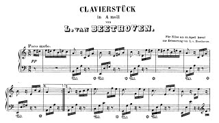 Ludwig van Beethoven Für Elise sheet music [upl. by Selec574]