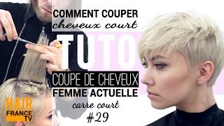 Tuto coiffure Coupe de cheveux tendance HAIR France TV [upl. by Yrrep402]