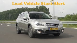 Subaru Outback with EyeSight  Lead Vehicle Start Alert [upl. by Wessling965]