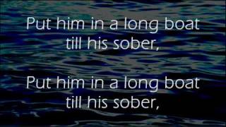 Drunken Sailor  Irish Rovers  Lyrics [upl. by Yrahk32]