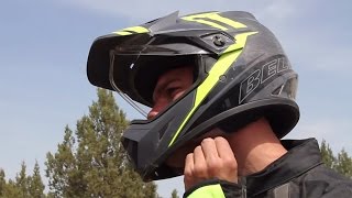 Bell MX9 Adventure Helmet Review  Motorcycle Superstore [upl. by Edeline824]