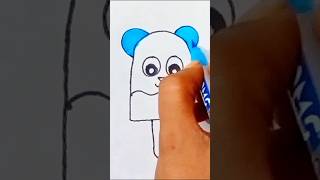 Cute ice cream drawing easy and simple drawing for kids and toddlers shorts ytshorts satisfying [upl. by Ynnub284]