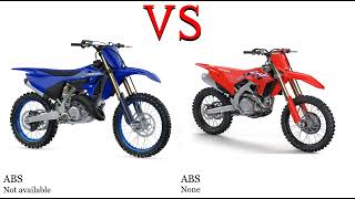 Yamaha YZ 125 vs Honda CRF 150 R Test specification comparison [upl. by Eleonore643]