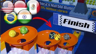 Marble Race Friendly 14  Awesome challenge with funnels by Fubecas Marble Runs [upl. by Anehta414]