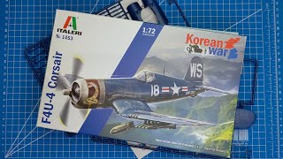 Italeri F4U4 Corsair Korean War Whats in the box [upl. by Engel]