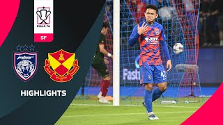 Johor Darul Tazim 40 Selangor  FA SF  Highlights Piala FA 2023 [upl. by Nilknarf]