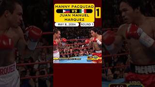 Manny Pacquiao 🇵🇭 VS 🇲🇽 Juan Manuel Marquez 1  May 8 2004  ROUND 1 [upl. by Eillah574]