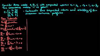 Return and Volatility Minimum Variance Portfolio Advanced [upl. by Akedijn]