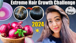 7 Days Extreme Hair Growth Challenge 2024  Grow Your Hair Faster Thicker amp Longer in 7 Days❤️ [upl. by Hock]