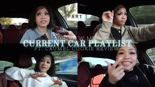 my current car playlist ft Crumbl cookie review drive w me [upl. by Nahgiem]