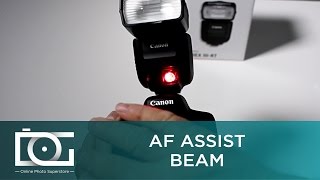 CANON 430 EX III RT TUTORIAL  Does It Have an Auto Focus Assist Beam [upl. by Aicekat604]