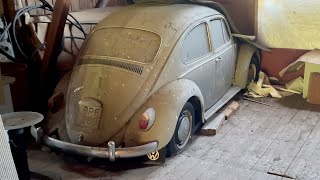 VW Beetle Full Transformation  From Barn Find to Beauty [upl. by Janean831]