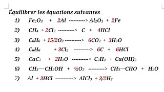 Chimie apprendre à équilibrer une équation chimique ekilibre fasilman yon ekwasyon chimik [upl. by Belamy]