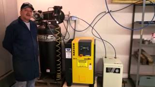 Our new Kaeser 5hp Rotary Screw Air Compressor [upl. by Nolitta656]