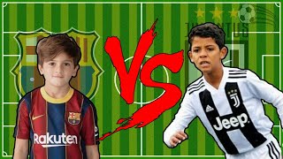 Thiago Messi vs Ronaldo Jr 🔥🔥 [upl. by Ahsita]