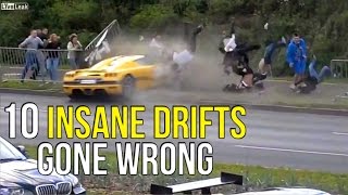 10 Insane Drifts GONE WRONG [upl. by Ainnos]