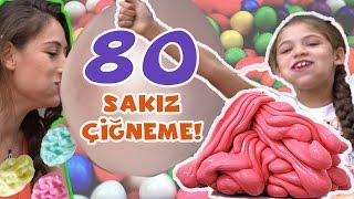 80 Sakız Çiğne  Sakız Çiğneme Challenge [upl. by Minton]