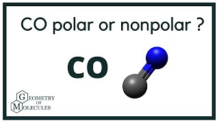 Is CO Polar or Nonpolar Carbon monoxide [upl. by Akeemat]