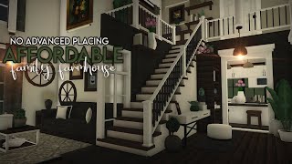 Bloxburg  Affordable Family Farmhouse  No advanced placing  60k  Roblox  Bloxburg speedbuild [upl. by Adaynek844]