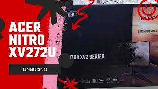 Acer Nitro XV272UX Series 27quot 2k Gaming Monitor  240hz 10ms on OC 270hz 1440p 05ms  Unboxing [upl. by Capriola]