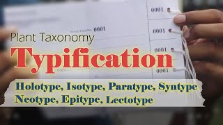 Holotype Isotype Paratype Syntype Lectotype Neotype Epitype  Plant Nomenclature [upl. by Nehtiek]