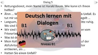 Dialoge B1  Deutsch lernen durch Hören  4 [upl. by Hospers]