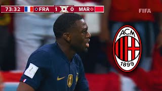 Youssouf Fofana vs Morocco  WELCOME TO MILAN  Is He Good🎯🔴⚫ [upl. by Derr]