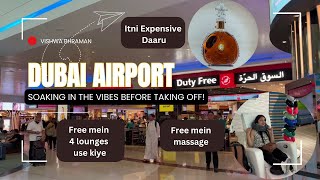 Dubai Airport Part 2  Dubai  Mumbai  Delhi  Free Airport Lounges  Vistara Flight  Duty Free [upl. by Yerd531]