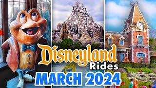 Disneyland Rides  March 2024 POVs 4K 60FPS [upl. by Mozart782]