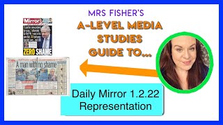 A Level Media  Daily Mirror 1222  Representation [upl. by Ecinahs]