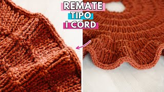 Remate Estilo I Cord  Tutorial Facil A Dos Agujas [upl. by Pammy]