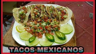 Como hacer TACOS mexicanos de carne molida [upl. by Jannel]