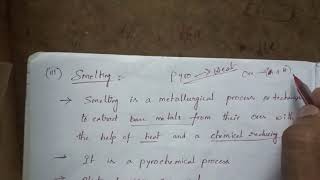 Metallurgy part 4 roasting  calcination smelting [upl. by Sheila]